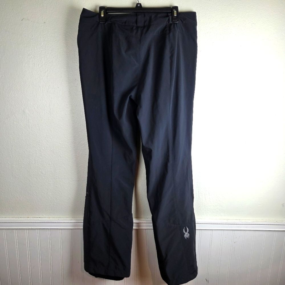 Women's Sypder Soft Shell Winter Snow Ski Black Pants Size 14 - Picture 2 of 14